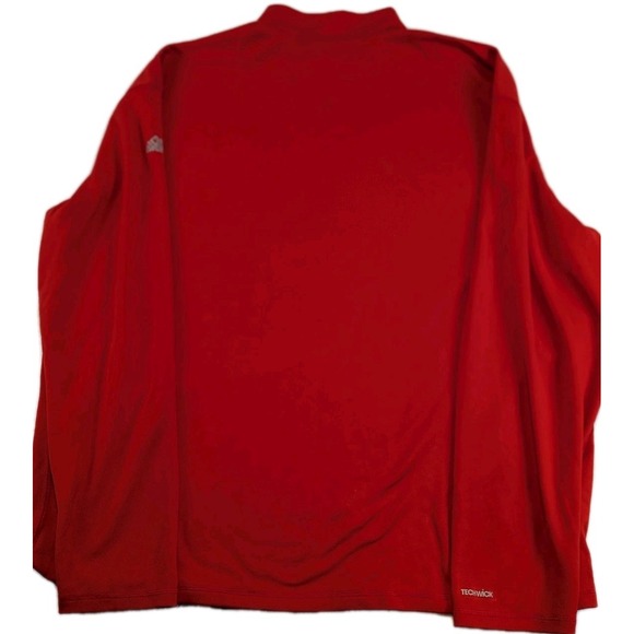 The Eastern Mountain Sports XL Men's Tech Wick 1/4-Zip Pullover Base Layer Red - Picture 3 of 9